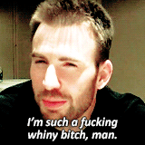 ultronned:chris evans alphabet | s | swearing&ldquo;I shouldn’t be swearing.