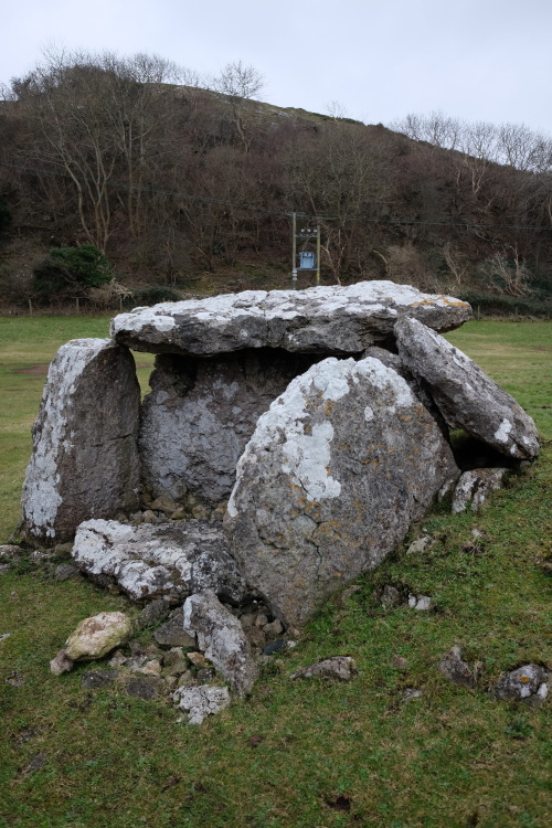 Llety’r Filiast Burial Chamber, Great Orme, Llandudno, North Wales, 11.2.17. This burial mound