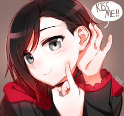 ndgd69:  29_RWBY - KISS MERUBY ROSE