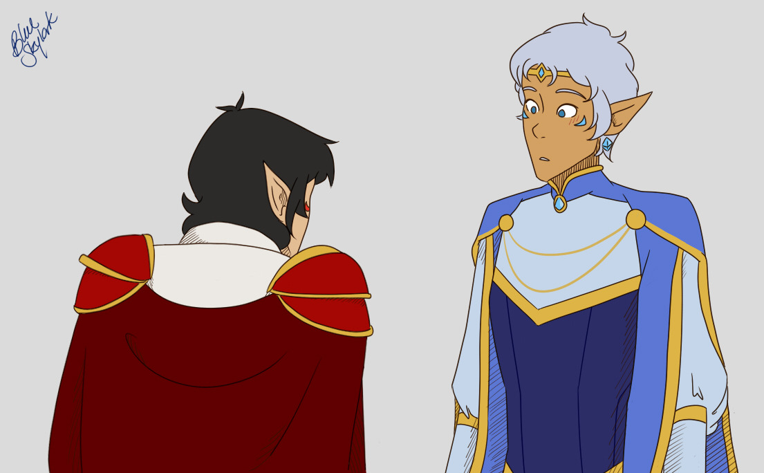 thatblueskylark-artblog: “This is your new bodyguard, your Majesty” aka:: First