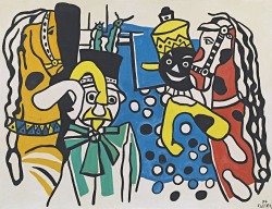 artexpert:  Clowns et chevaux (1954) - Fernand Léger