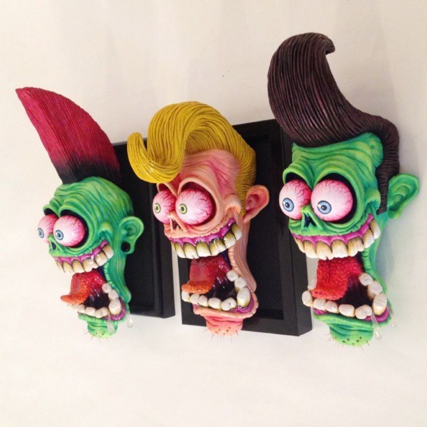 br1monsters:  Monster rock trio coming soon @psychobillymeeting 