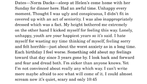 from the diaries of Eva Hesse