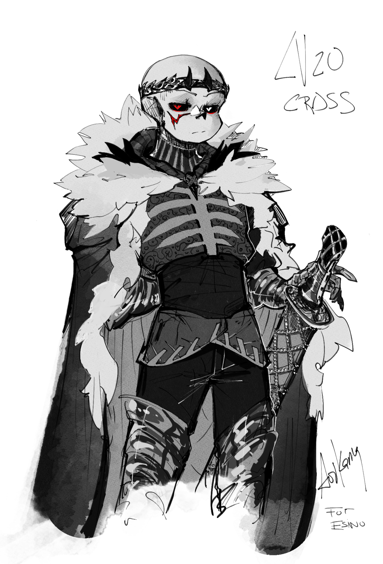 Cross Sans by lindenhoney -- Fur Affinity [dot] net