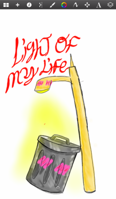 So I got a request from rwbyobsessed for an actual trashcan and lamppost in the spirit of RWBY, I made a pun. also disregard my awful handwriting p.s. I made them have anime blushies because, why not? Also, sorry it took so long D: