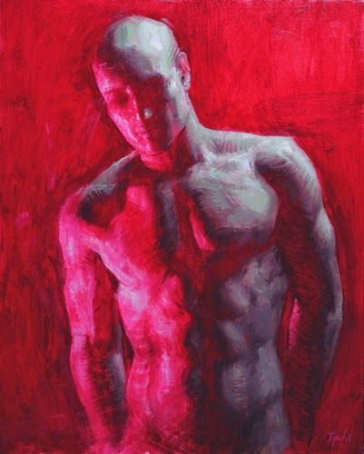 thekcmcus:Ignat Ignatov, Torso in Crimson Light, Strength in Dual Light, Torso in Red.