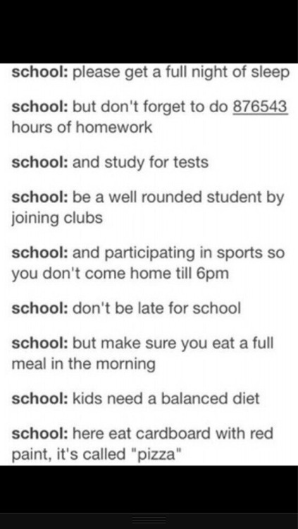 itsstuckyinmyhead:School and Tumblr