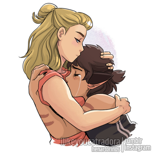 ilikeyoucatradora: Some post-war Catradora comforting each other in difficult times. I just need a m