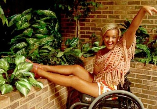 female paraplegic