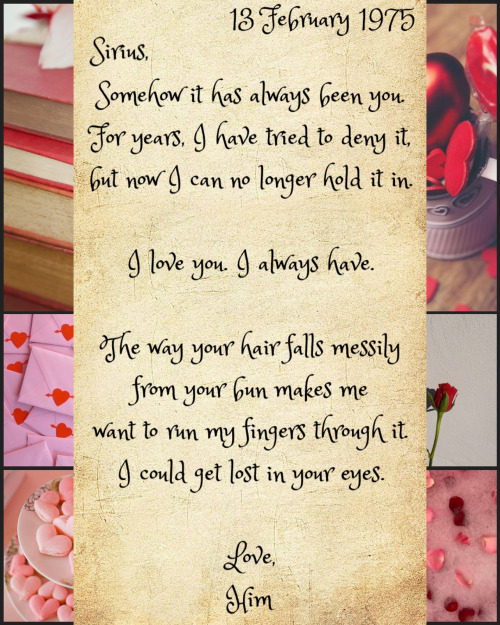 The Night Before Valentines Day, Remus Lupin Decides To Drunkenly Send One Sirius Black A Valentine Professing