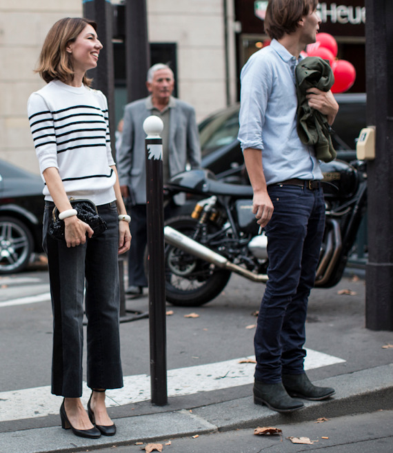 Sofia Coppola and Thomas Mars both cut very casual figures while