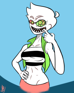 dabbledraws: blanktheconquer: thought @dabbledraws oc sugar would be fun to draw, i was right Ayyyyyyy, very nice! I love those eyes, thank you so much Blank! 