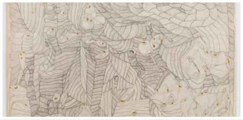 James Kalm visits Andrew Edlin gallery to get a glimpse of Susan Te Kahurangi King’s drawings 