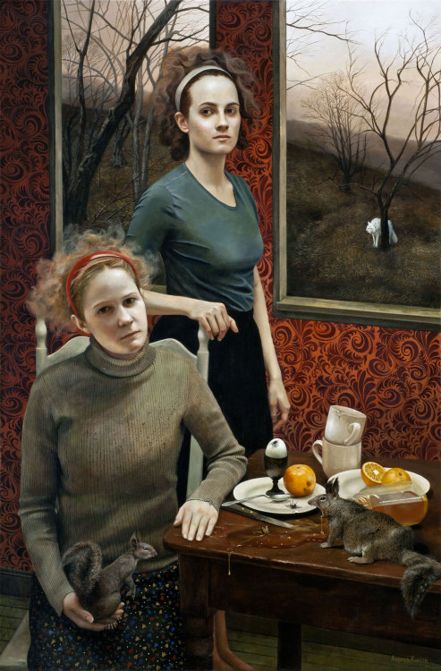 Art by Andrea Kowch1. In the Path of the Wind2. The Sentinel3. Opaque Traveler 4. Night Hill