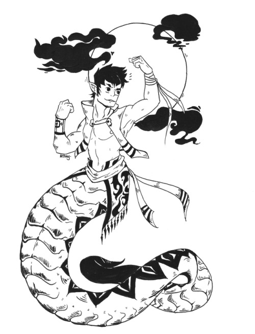2017 INKTOBER DAY 8 : CROOKED 