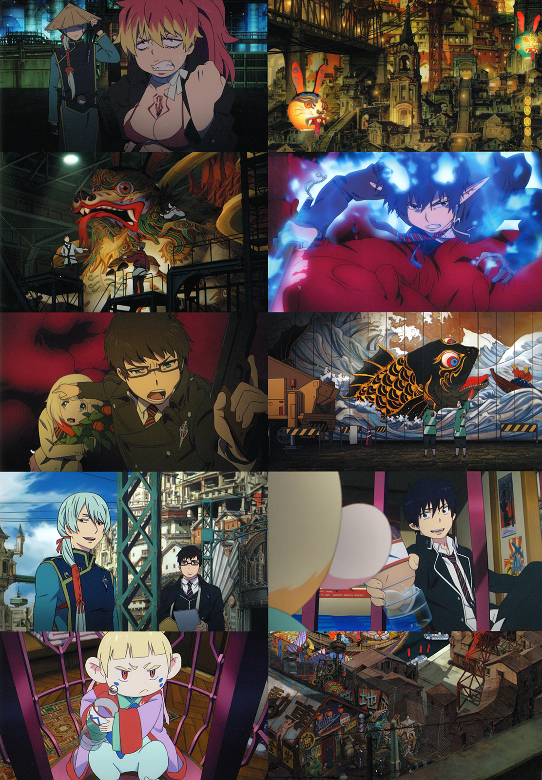 artbooksnat:  Selected stills from the beautifully detailed Ao no Exorcist Movie