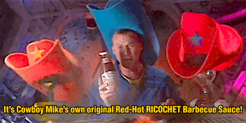 mst3kgifs:  Hold on there, pardner! Cuz we got sauce! Barbecue sauce!