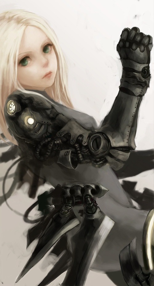 satokovibes:  cosmicwolfstorm:Futuristic Look / cyberpunk girl, future, cyborg, futuristic,