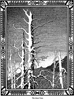 danskjavlarna:  An illustration from a 1922 issue of Scribner’s magazine.  The caption reads: “The Ghost Trees” 