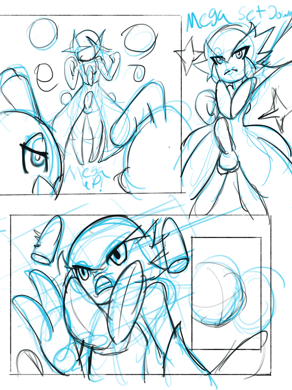 Quickly three page warm up with Ryan the Gardevoir getting ready to unleash pent