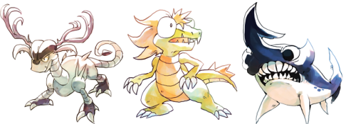 My take on the scrapped gen 1 Pokemon!Edit: Didn’t do Cactus because I couldn’t quite ma