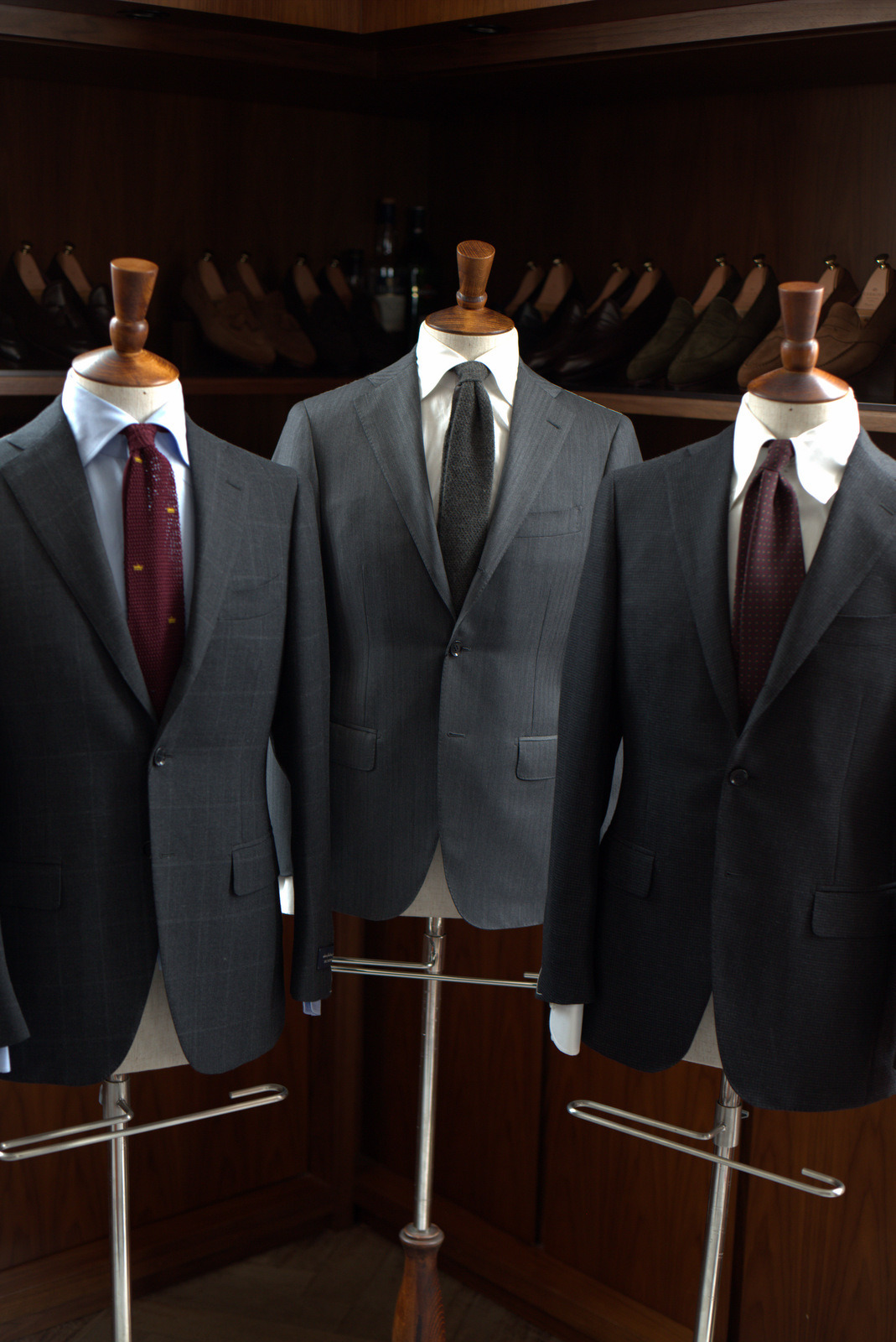 Gray suits by Ring Jacket at the Armoury - Tumblr Pics