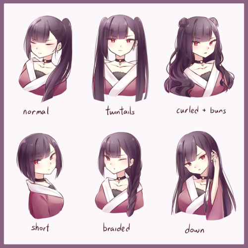 hairstyle meme, featuring my oc iris :3