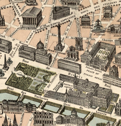 Porn photo modernizor:  Old Map of Paris Monumentale,