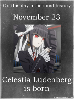 fictional-history:  (Source) Name: Celestia LudenbergBirthdate: November 23Sun Sign: Sagittarius, the Archer