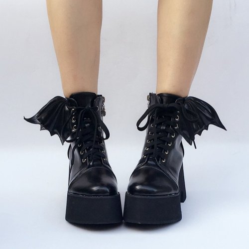 magicalshopping:❤ Bat Boots (up to EU 52/US 15) ❤ | free shippinguse the code rinihime for 10% off $