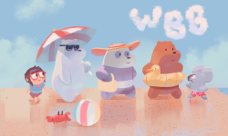 Beach vibes art by @everydaylouie!Get custom