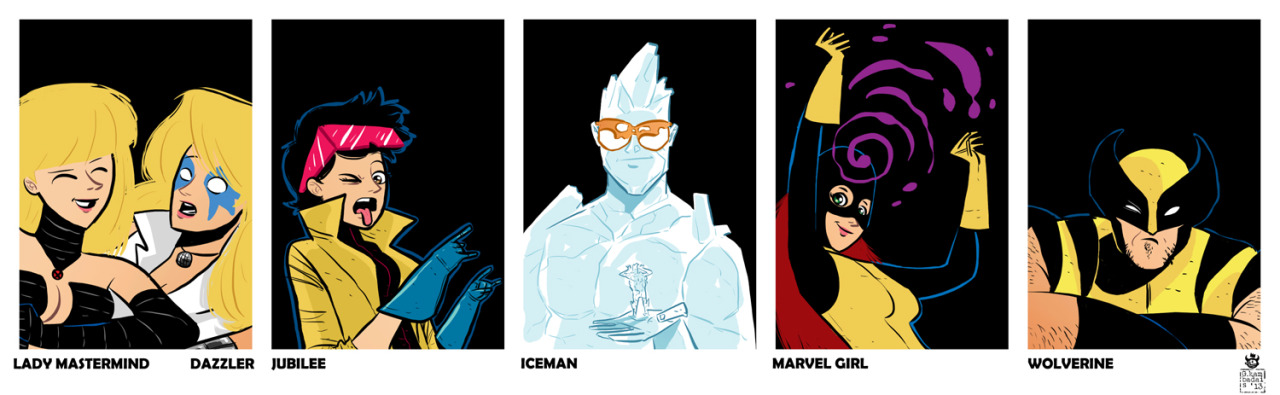 lordtimeblogposts:  X-Men  Class Yearbook Photos; Art by Evan “Doc” Shaner art