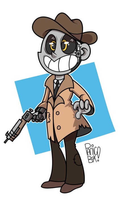 panicbox:Lil excited cartoon detective. Nick Valentine is still my favourite fo4 character!