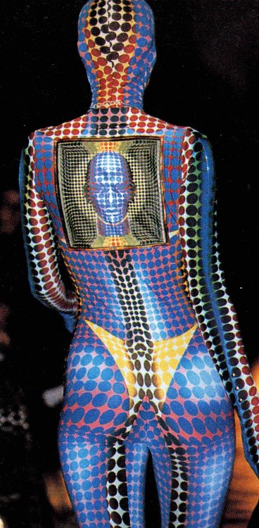 archive-pdf:Jean Paul Gaultier: AW1995 ‘Cyber’ Runway Look, via High Fashion Magazine, July 1995.ARCHIVE.pdf: Archive Fashion Scans, Articles &amp; Content for the World