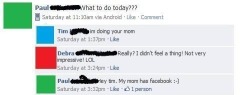  These parents are doing Facebook right.  