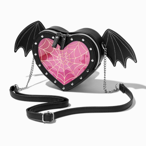 Web Heart Bat Winged Bag From Claire's