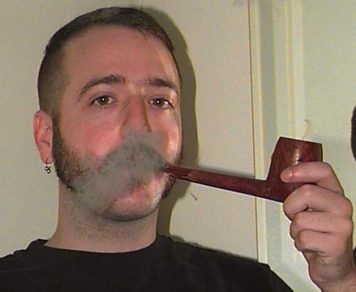 September 21, 1996.  My pipe collection at the time.  I had gotten my first big Boswell by