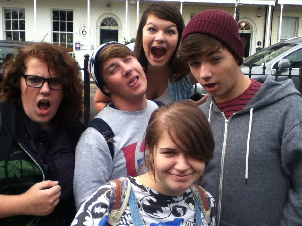 just my freinds and my boyfriend ;)