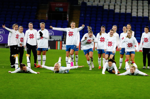 Norway National Team celebrates after becoming the third team to qualify after the UEFA Women’s EURO