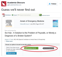 lb-lee:  elodieunderglass:  portraitofdoriangay:  bananapeppers:  whitedrugdealer:  bananapeppers:  biolegend:   This is what we call irony. Originally posted by the group at: https://twitter.com/academiaobscura   only ScienceDirect was paywalling it: