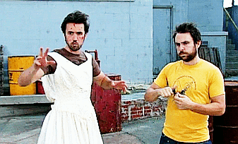 rock-flag-and-jerkface:  mae-by:  it’s always sunny relationships  charlie + mac