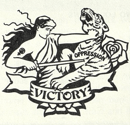 a magazine ad for “the feminist victory shirt” by queen silver, november 1973