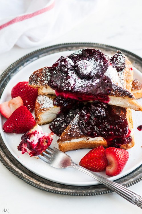 Stuffed Berry Compote French Toast