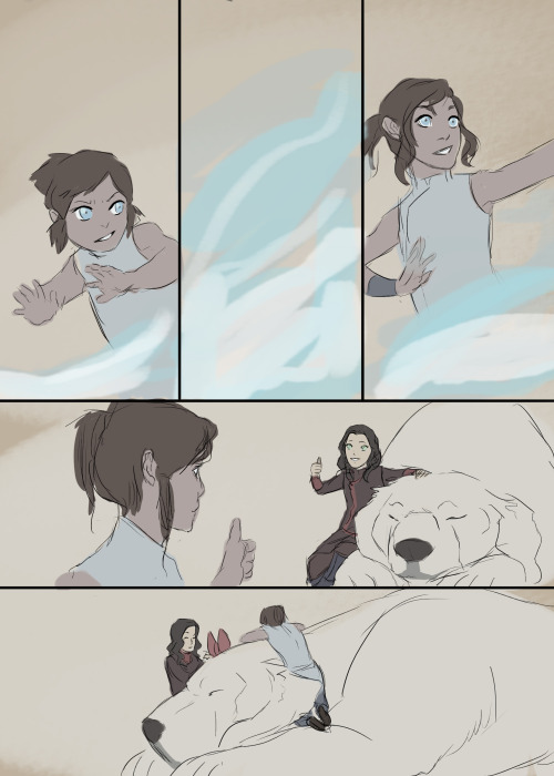 plastic-pipes:  Princess Au(2/?): Hiroshi moves his family to the south for several years to expand his company–while there, Asami becomes best friends with Korra, princess of the Souther Water Tribe. 