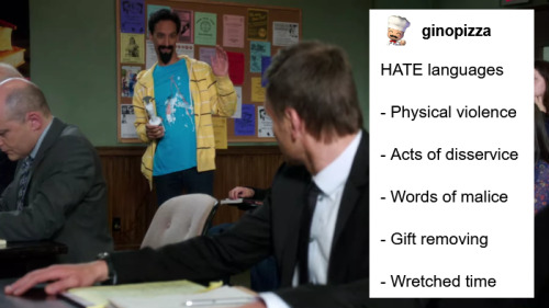 community + text posts: abed nadir