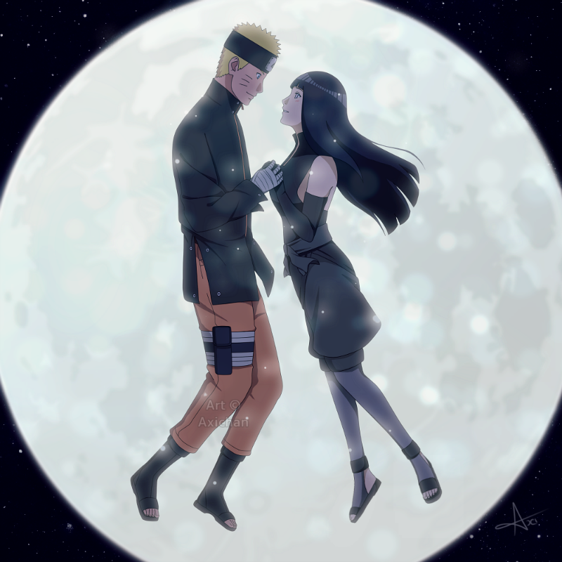 axichan:  NaruHina month 2016: day 6 - Moon I’m sooo in late but finally I finished