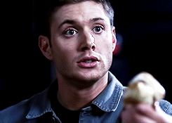 jaredandjensen:                   Dean + Eating                          ↳ Requested