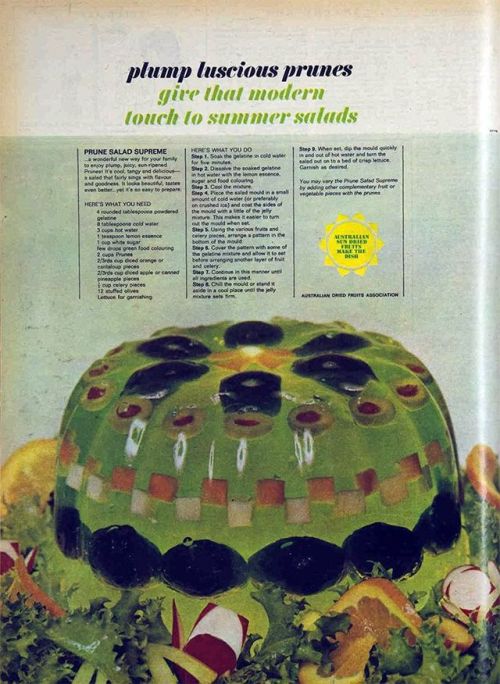 Nothing says “modern” like a plump, luscious prune!