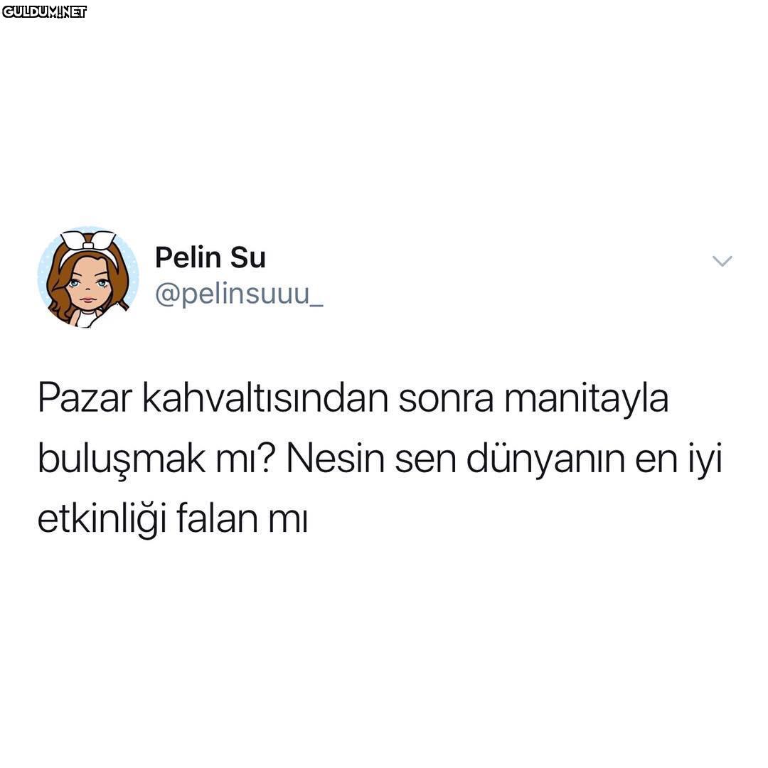 Pazar kahvaltısından sonra...