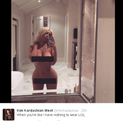 56blogsstillcrazy:   Kim kardashian let everybody